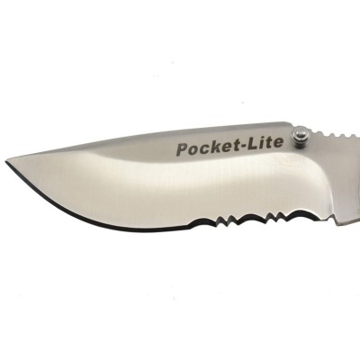 Outdoor Edge PL10S Pocket-Lite lame semi-dentelée acier AUS-8 manche G10