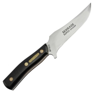 Schrade 15OT Old Timer Couteau fixe lame acier 7Cr17 et manche polymère