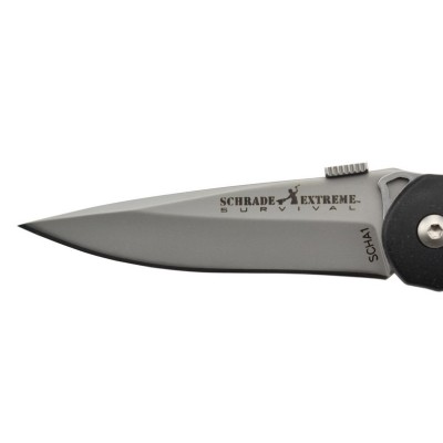 Schrade SCHA1 Couteau pliant Extreme Tactical à ouverture assistée