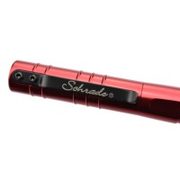 Schrade Stylo tactique rouge en aluminium