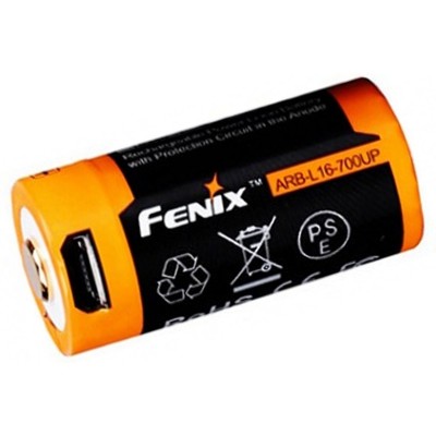 Fenix ARBL16-700UP - Batterie 16340 Li-ion 700mAh Micro USB