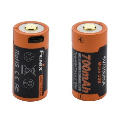 Fenix ARBL16-700UP - Batterie 16340 Li-ion 700mAh Micro USB