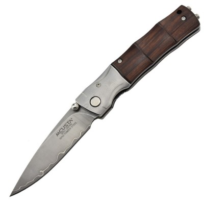 Mcusta MC-145G Lame acier SPG2 manche Iron Wood