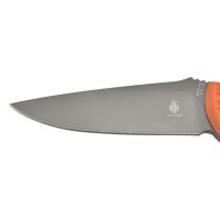 Kizer 1027A2 Sealion couteau à lame fixe en acier VG10 gris avec manche en G10 orange