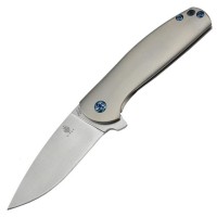 Kizer Ki3471 Gemini Couteau lame acier S35VN et manche en titane