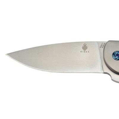 Kizer Ki3471 Gemini Couteau lame acier S35VN et manche en titane