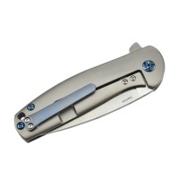 Kizer Ki3471 Gemini Couteau lame acier S35VN et manche en titane