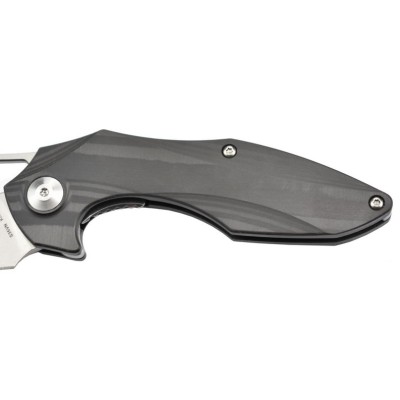 Kizer Ki3502 Minitherium couteau pliant lame en acier et manche en fibre de carbone