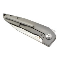 Kizer Ki4565A1 VK1-FL lame acier S35VN manche en titane par Vulpex Steven Kempa