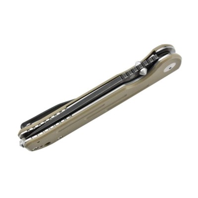 Kizer V4543N2 Justice - Lame acier N690 manche G10 beige