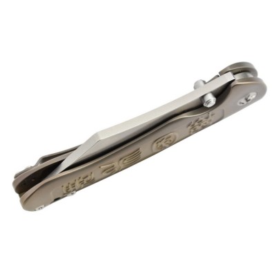 Kizer Ki4439 Zugang par Azo lame acier S35VN manche titane