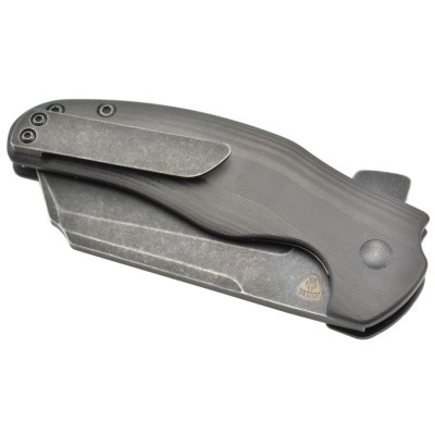Kizer ki4488A3 C01C lame acier S35VN noir manche fibre de carbone par Sheepdog knives