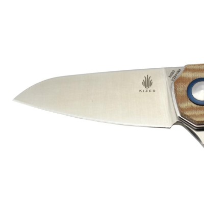 Kizer V2541N4 Lieb Lame acier N690 manche Micarta par Azo