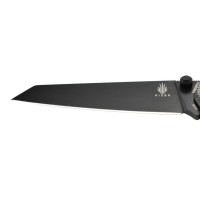 Kizer V3458RN2 Begleiter Mini lame acier N690 manche micarta noir par Azo