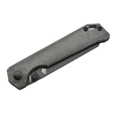 Kizer V3458RN2 Begleiter Mini lame acier N690 manche micarta noir par Azo
