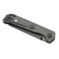 Kizer V3458RN2 Begleiter Mini lame acier N690 manche micarta noir par Azo