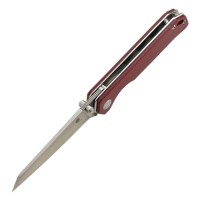 Kizer V3458RN3 Begleiter Mini lame acier N690 manche micarta rouge par Azo