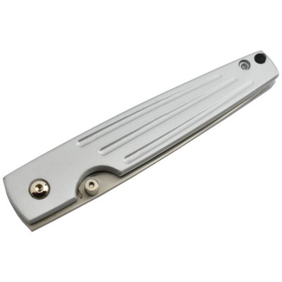 Sharp Deluxe 1284SH Couteau pliant lame acier avec serrations manche aluminium