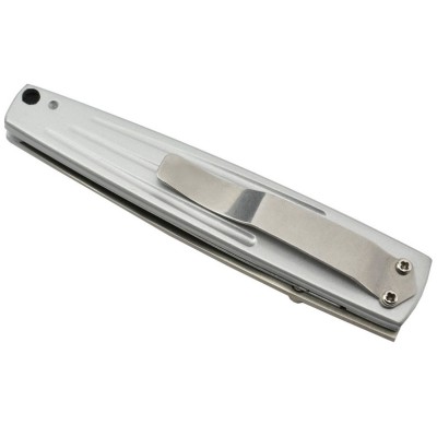 Sharp Deluxe 1284SH Couteau pliant lame acier avec serrations manche aluminium