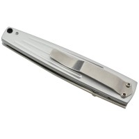 Sharp Deluxe 1284SH Couteau pliant lame acier avec serrations manche aluminium