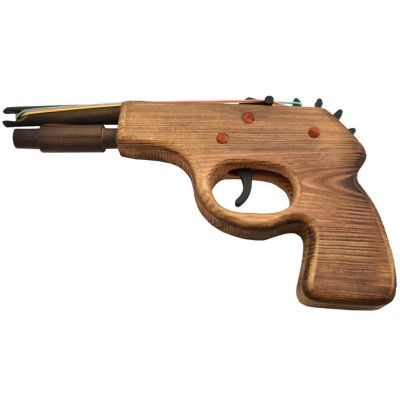 Rubber Band Shooter 3704-RW2 - Pistolet à élastiques en bois