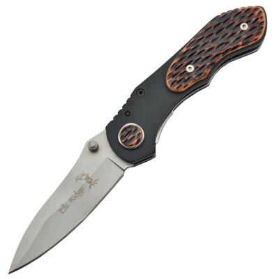 Elk Ridge ER-001BN Couteau pliant lame acier 440