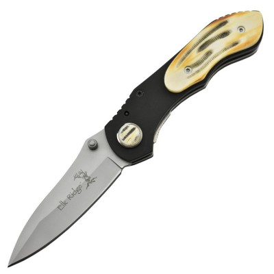 Elk Ridge ER-001KBN Couteau pliant lame acier 440