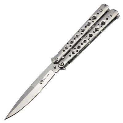 Maxknives P53 Couteau papillon lame acier 3CR13 manche acier