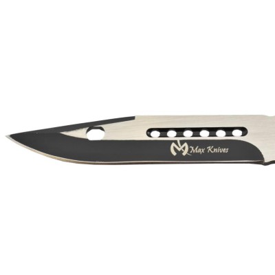 Maxknives P49 Couteau papillon lame acier 3CR13 manche aluminium anodisé noir