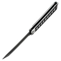 Maxknives P46 Couteau papillon lame acier 3CR13 manche aluminium blanc et noir