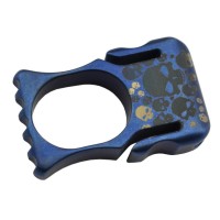 Maxknives TIKNU9SK Impact tool en titane anodisé motif skull