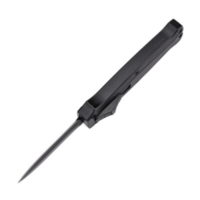 Maxknives MKO31DE Petit couteau OTF automatique aluminium anodisé noir lame double tranchant