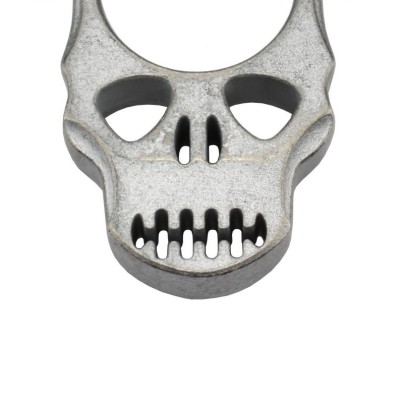 Maxknives PASKSA Poing américain Skull en aluminium silver antique