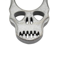 Maxknives PASKSA Poing américain Skull en aluminium silver antique