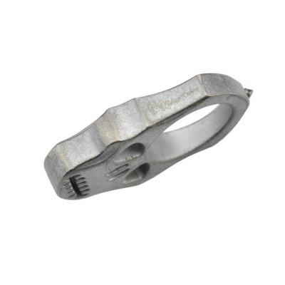 Maxknives PASKSA Poing américain Skull en aluminium silver antique