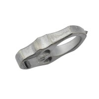 Maxknives PASKSA Poing américain Skull en aluminium silver antique