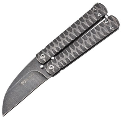 Maxknives P42 Couteau papillon en acier stonewash