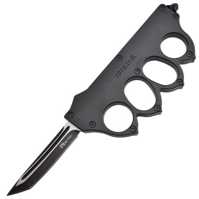 Maxknives MKO13B3 Couteau automatique poing américain 1918 lame acier manche zinc aluminium