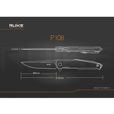 Ruike P108 - Couteau pliant 210mm